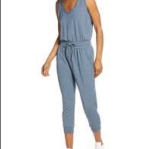 Zella brand All Day jumpsuit Blue Reef size L